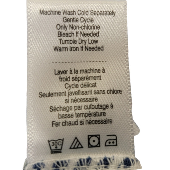 Coldwater Creek Multi Patchwork Design Mixed Shirt Blouse Blue Size XS - Picture 3 of 5